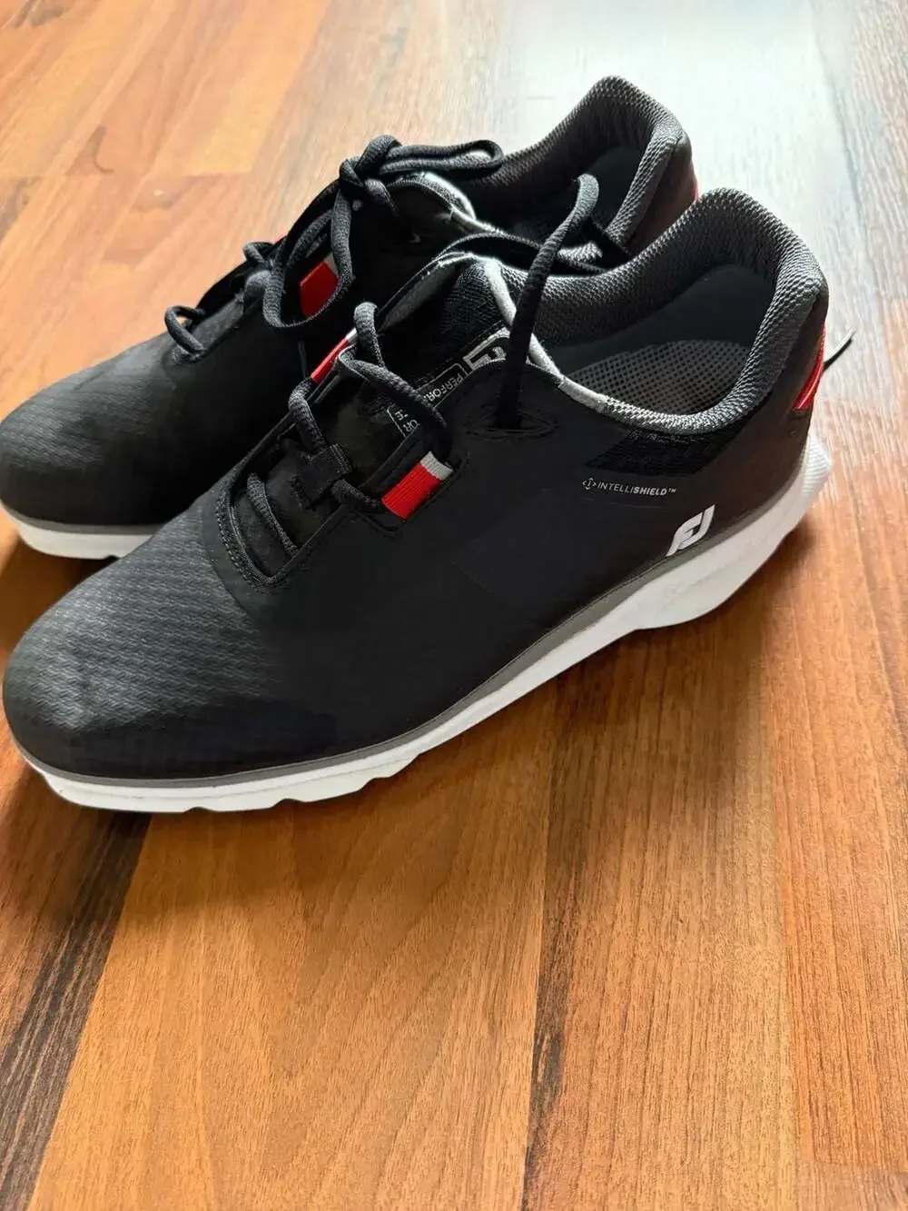 FootJoy Pro SL Sport Spikeless Golf Shoes Black Red Size 8.5 M